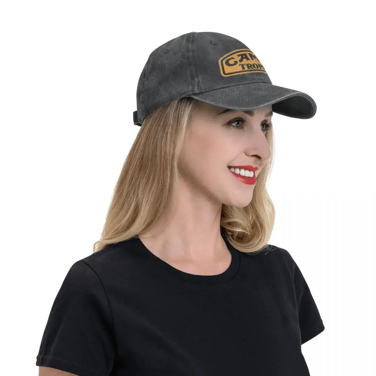 Camel Trophy Classic Logo Baseball Cap Vintage Distressed Denim Washed Snapback Cap Outdoor Travel Unstructured Soft Caps Hat