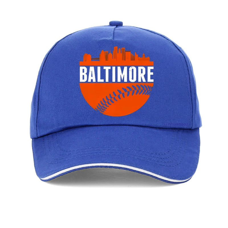 The classic BALTIMORE Skyline baseball cap is suitable for both men and women for running, exercise, and outdoor activities hat