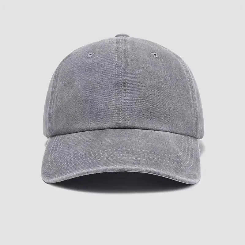 Solid color minimalist baseball cap suitable for men and women, adjustable hood circumference, travel equipment