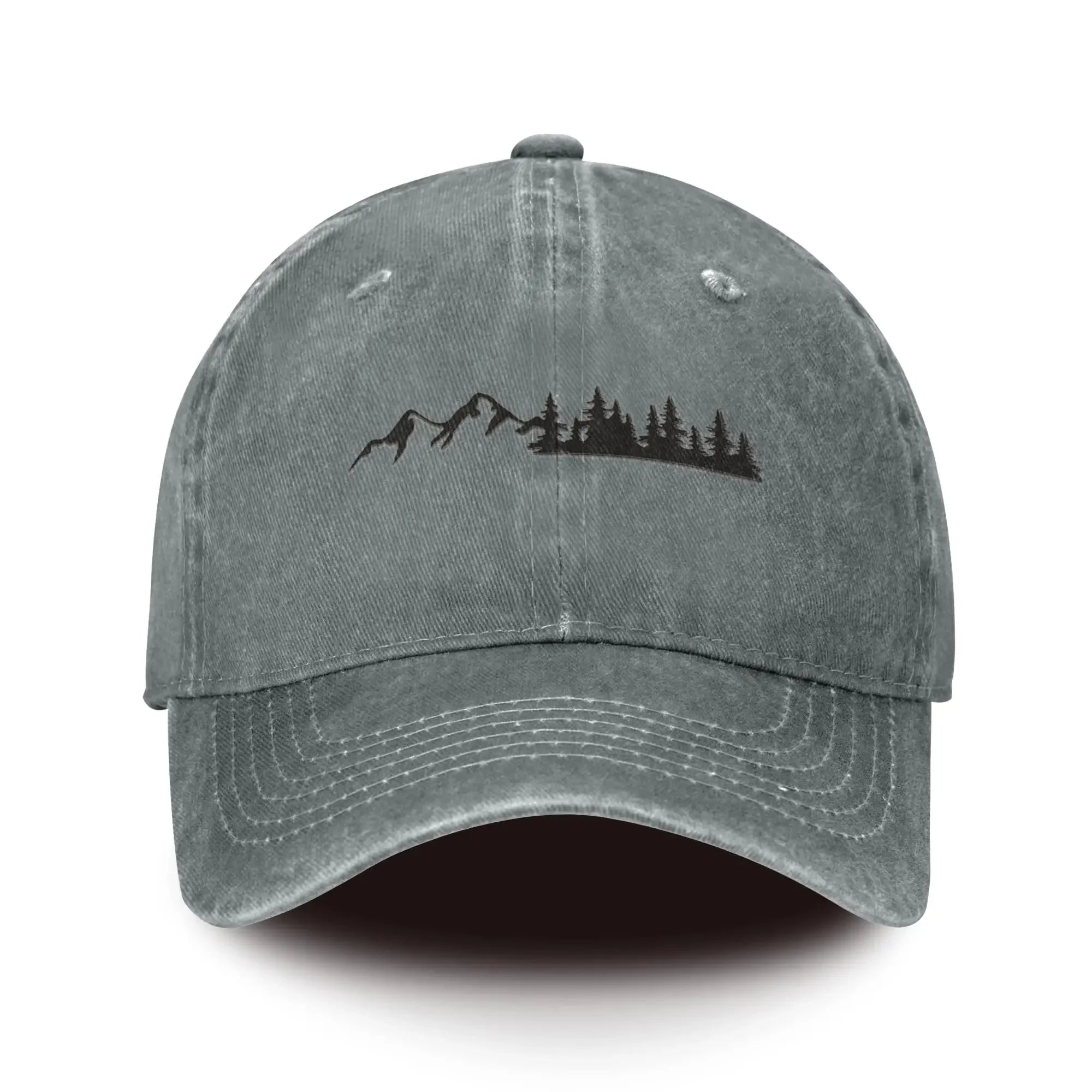 Outdoor Baseball Cap Soft Cotton Trees Mountain Dad Hat Unisex