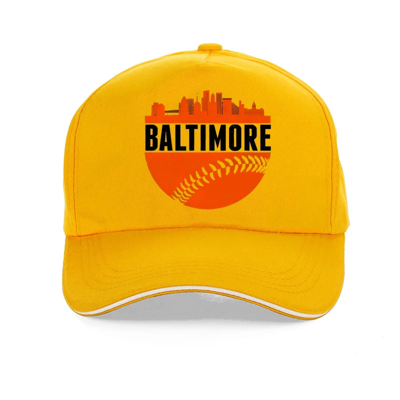 The classic BALTIMORE Skyline baseball cap is suitable for both men and women for running, exercise, and outdoor activities hat
