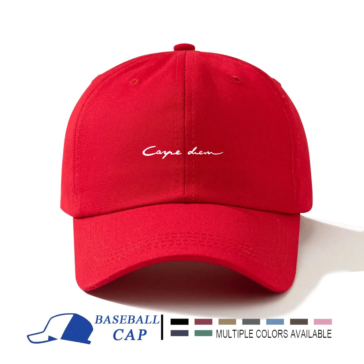 1pc Men's Minimalist Casual Adjustable Baseball Cap With Printed Letter Design Suitable For Daily Wear