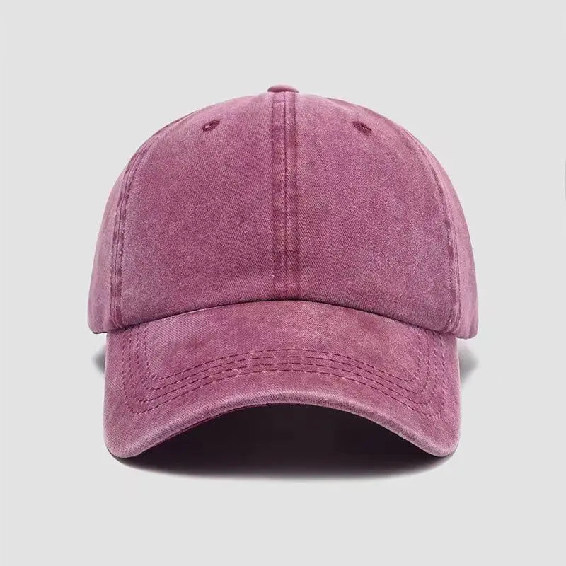 Solid color minimalist baseball cap suitable for men and women, adjustable hood circumference, travel equipment