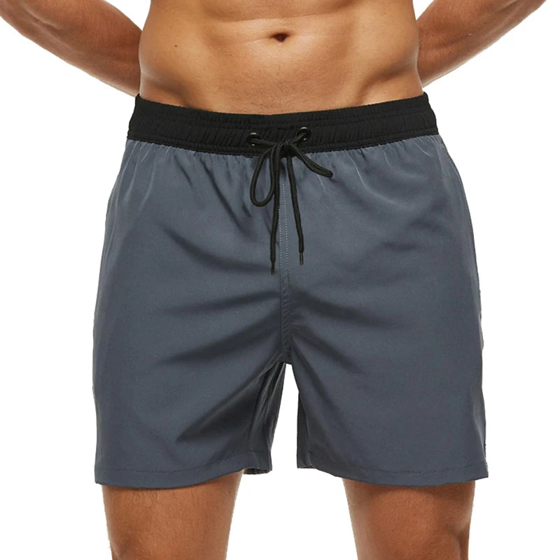 Escatch Brand Summer Swimming Shorts Men Fashion Sport Breathable Elastic Waist Mesh Liner With Pocket Bermudas Masculina Shorts