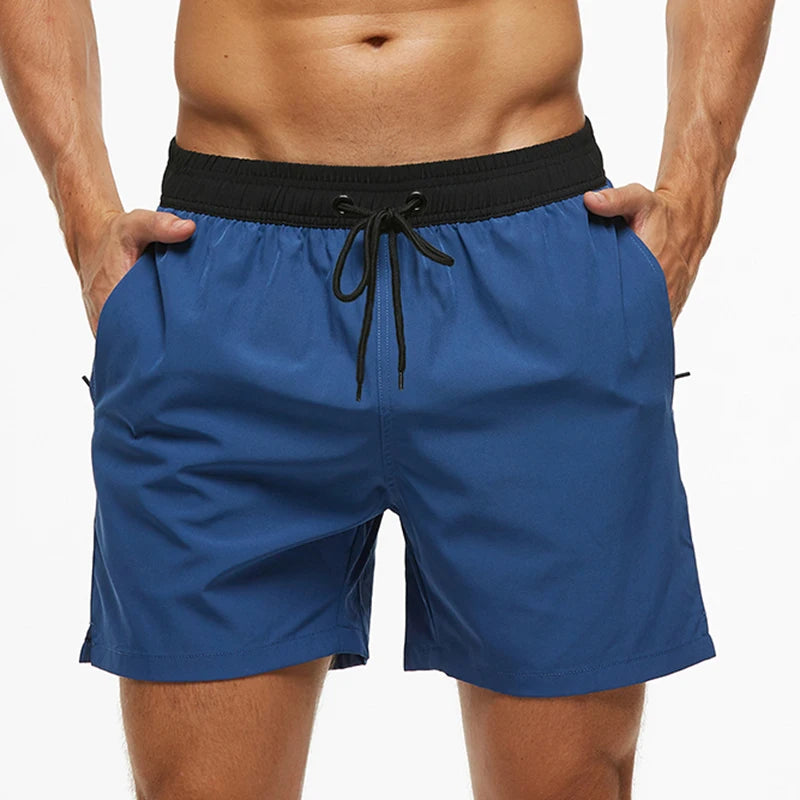 Escatch Brand Summer Swimming Shorts Men Fashion Sport Breathable Elastic Waist Mesh Liner With Pocket Bermudas Masculina Shorts