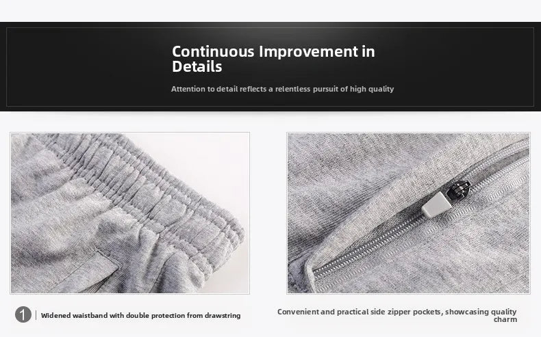 Men's Pure Cotton Running orts Casual Five-Quarter Length Breathable Sweat-ng Knitted Fabric Loose Fit Training Pants