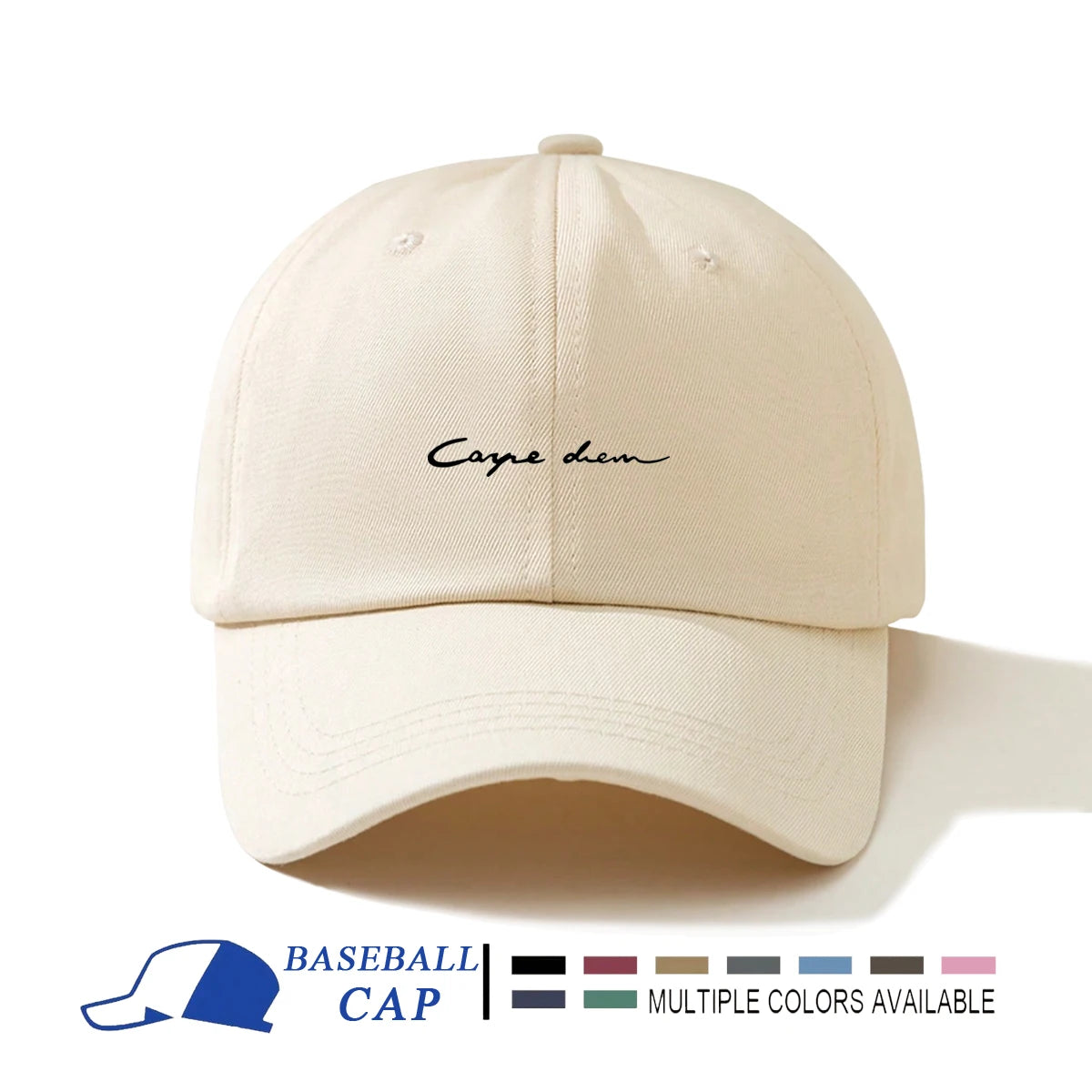 1pc Men's Minimalist Casual Adjustable Baseball Cap With Printed Letter Design Suitable For Daily Wear