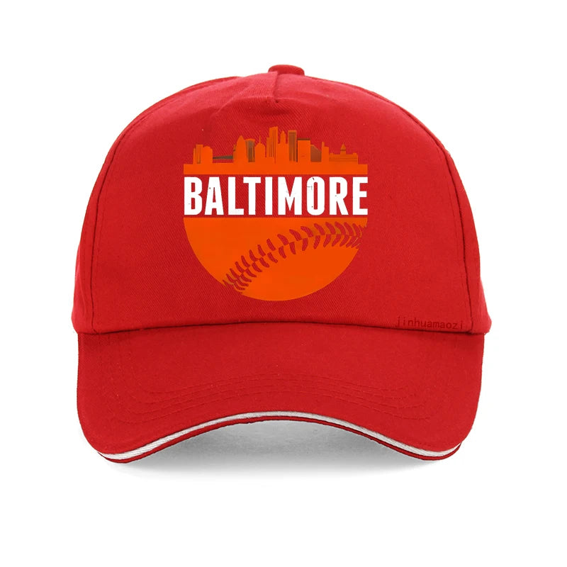 The classic BALTIMORE Skyline baseball cap is suitable for both men and women for running, exercise, and outdoor activities hat