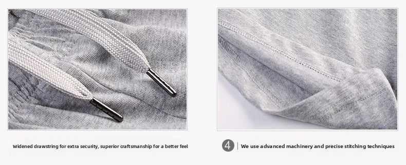 Men's Pure Cotton Running orts Casual Five-Quarter Length Breathable Sweat-ng Knitted Fabric Loose Fit Training Pants