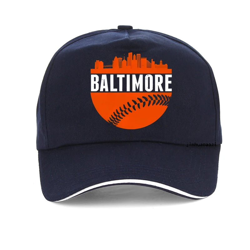 The classic BALTIMORE Skyline baseball cap is suitable for both men and women for running, exercise, and outdoor activities hat