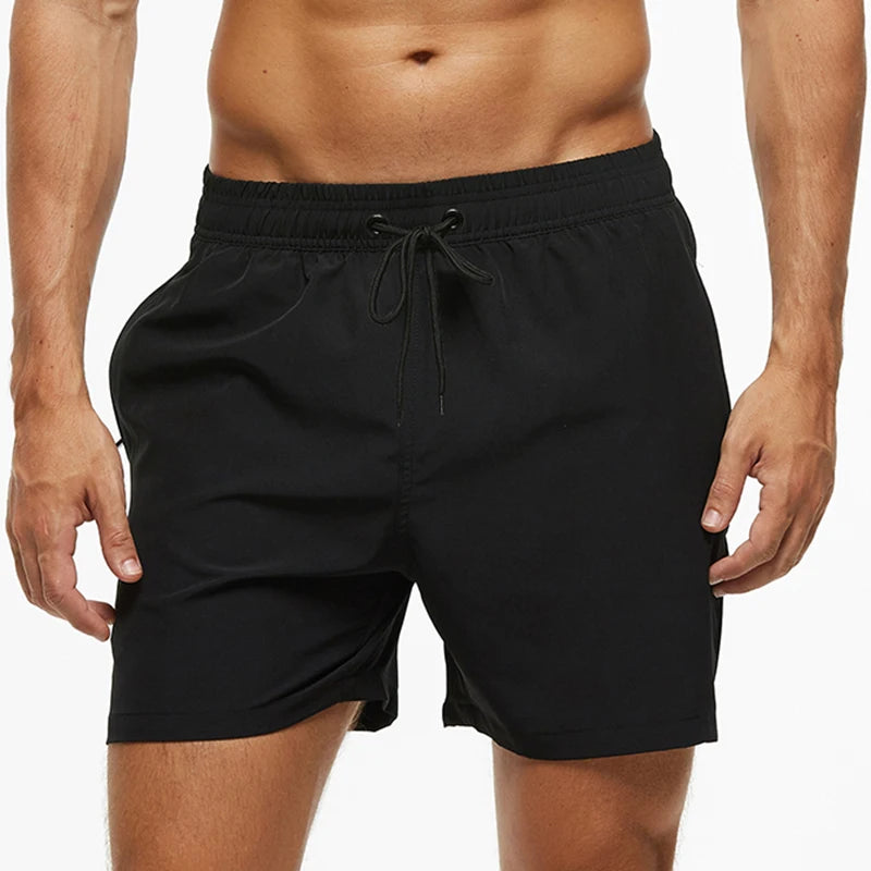 Escatch Brand Summer Swimming Shorts Men Fashion Sport Breathable Elastic Waist Mesh Liner With Pocket Bermudas Masculina Shorts