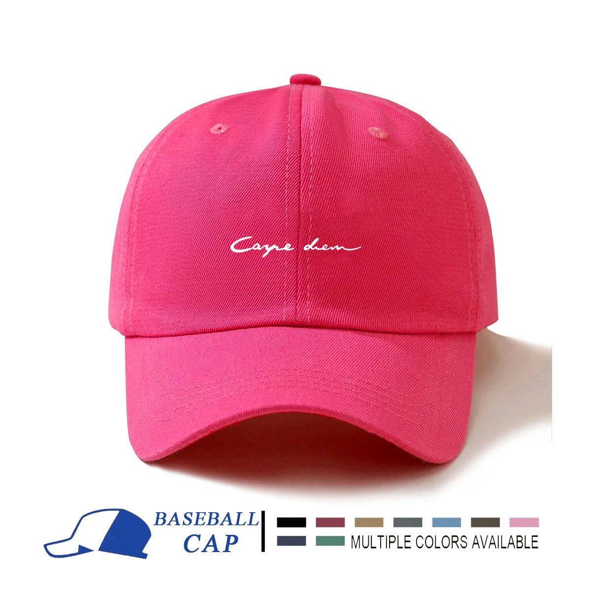 1pc Men's Minimalist Casual Adjustable Baseball Cap With Printed Letter Design Suitable For Daily Wear