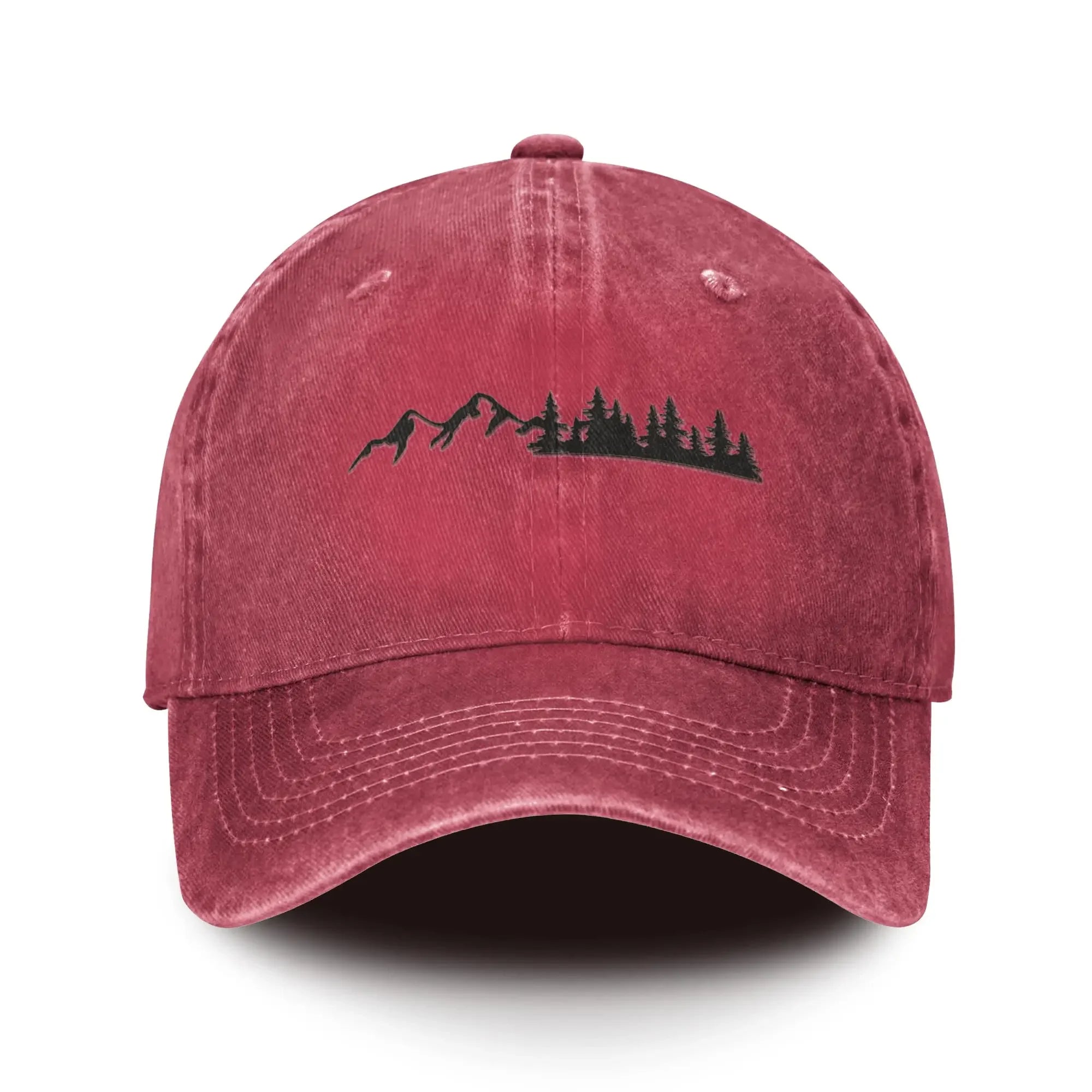 Outdoor Baseball Cap Soft Cotton Trees Mountain Dad Hat Unisex
