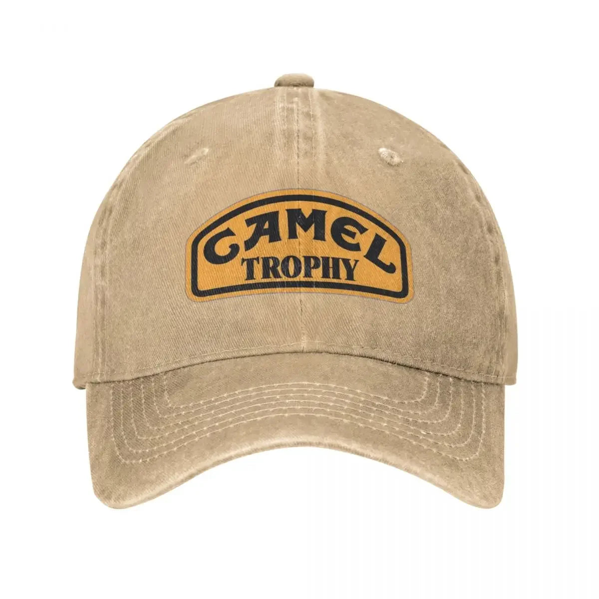 Camel Trophy Classic Logo Baseball Cap Vintage Distressed Denim Washed Snapback Cap Outdoor Travel Unstructured Soft Caps Hat
