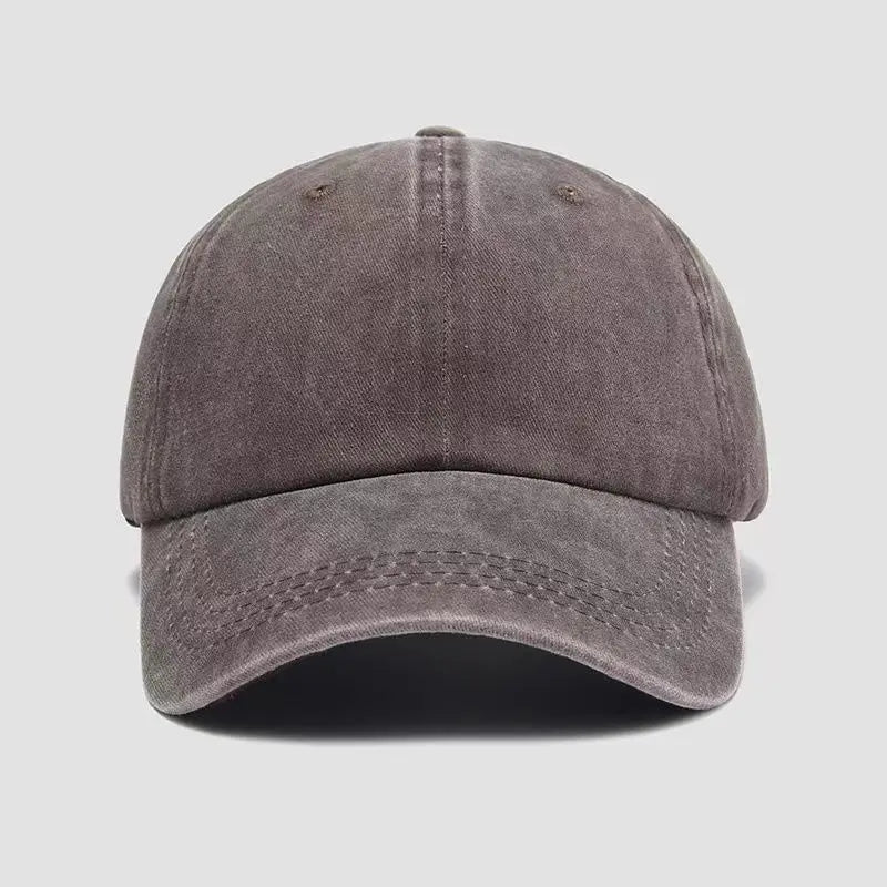 Solid color minimalist baseball cap suitable for men and women, adjustable hood circumference, travel equipment