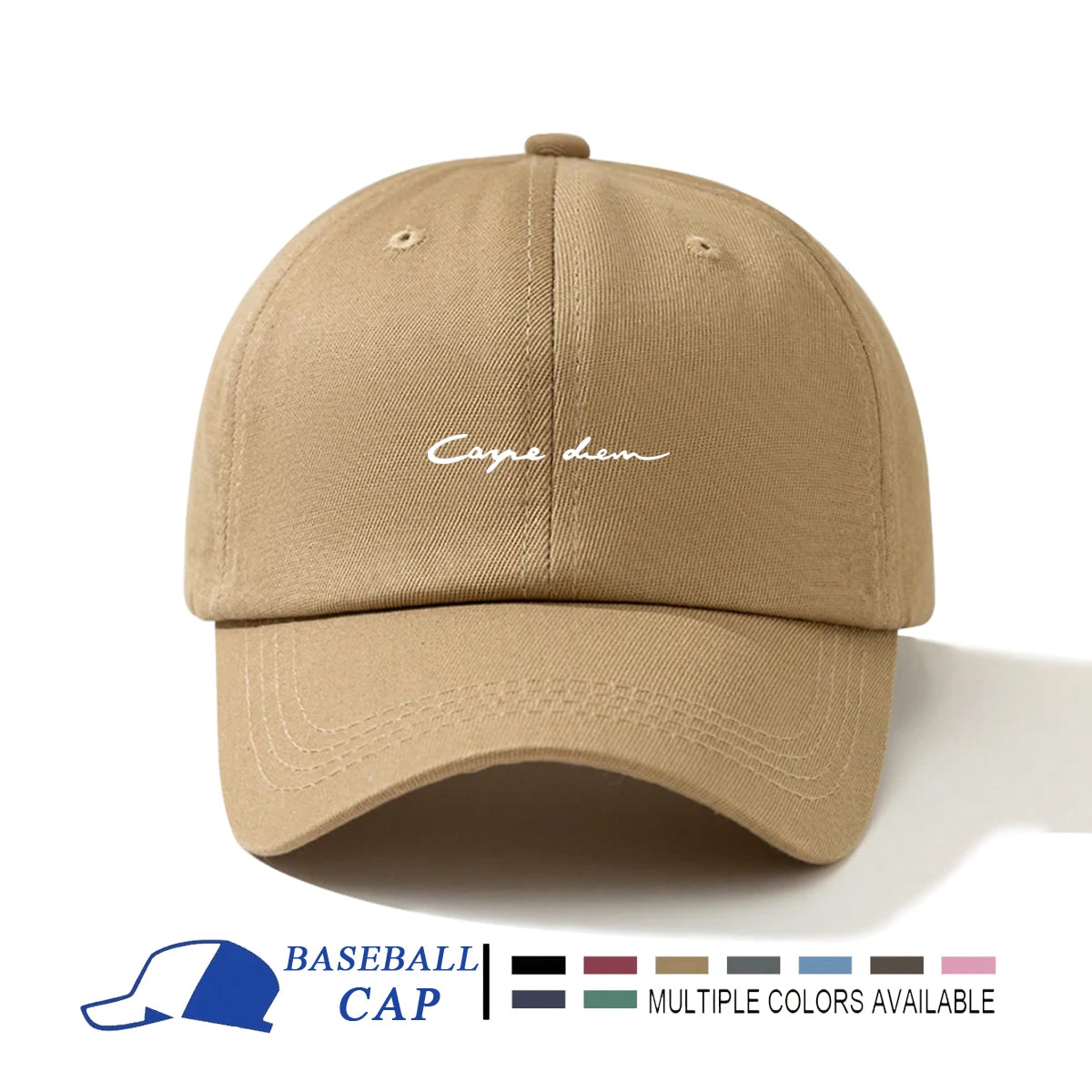 1pc Men's Minimalist Casual Adjustable Baseball Cap With Printed Letter Design Suitable For Daily Wear