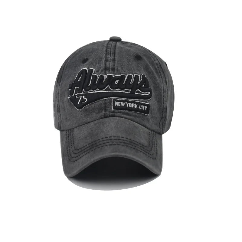 Classic Washed Old Baseball Caps for Men Cotton 3D Embroidered Snapback Hat Trucker Hats Dad Outdoor Fishing Cap Gorras Hombre