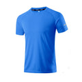 Solid Color Polyester T Shirts Men Clothing Gym Clothing Slim Fit Athletic Wear Camiseta Casual T-Shirt Running Ftness Tops Tees