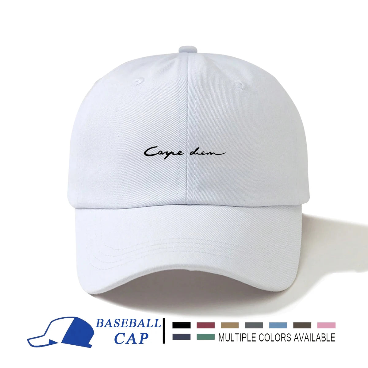 1pc Men's Minimalist Casual Adjustable Baseball Cap With Printed Letter Design Suitable For Daily Wear