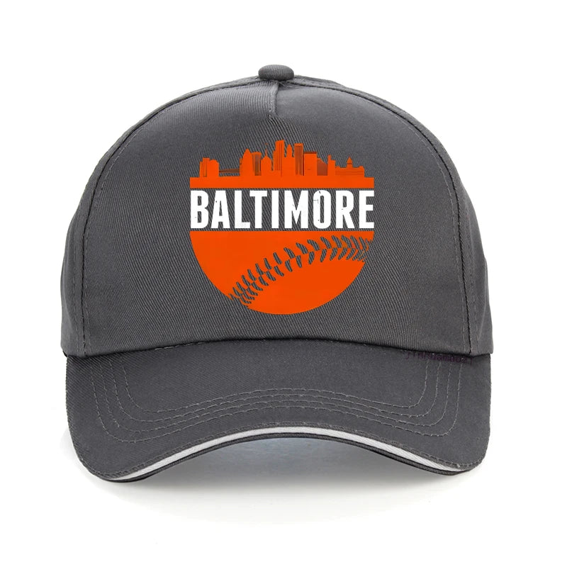 The classic BALTIMORE Skyline baseball cap is suitable for both men and women for running, exercise, and outdoor activities hat