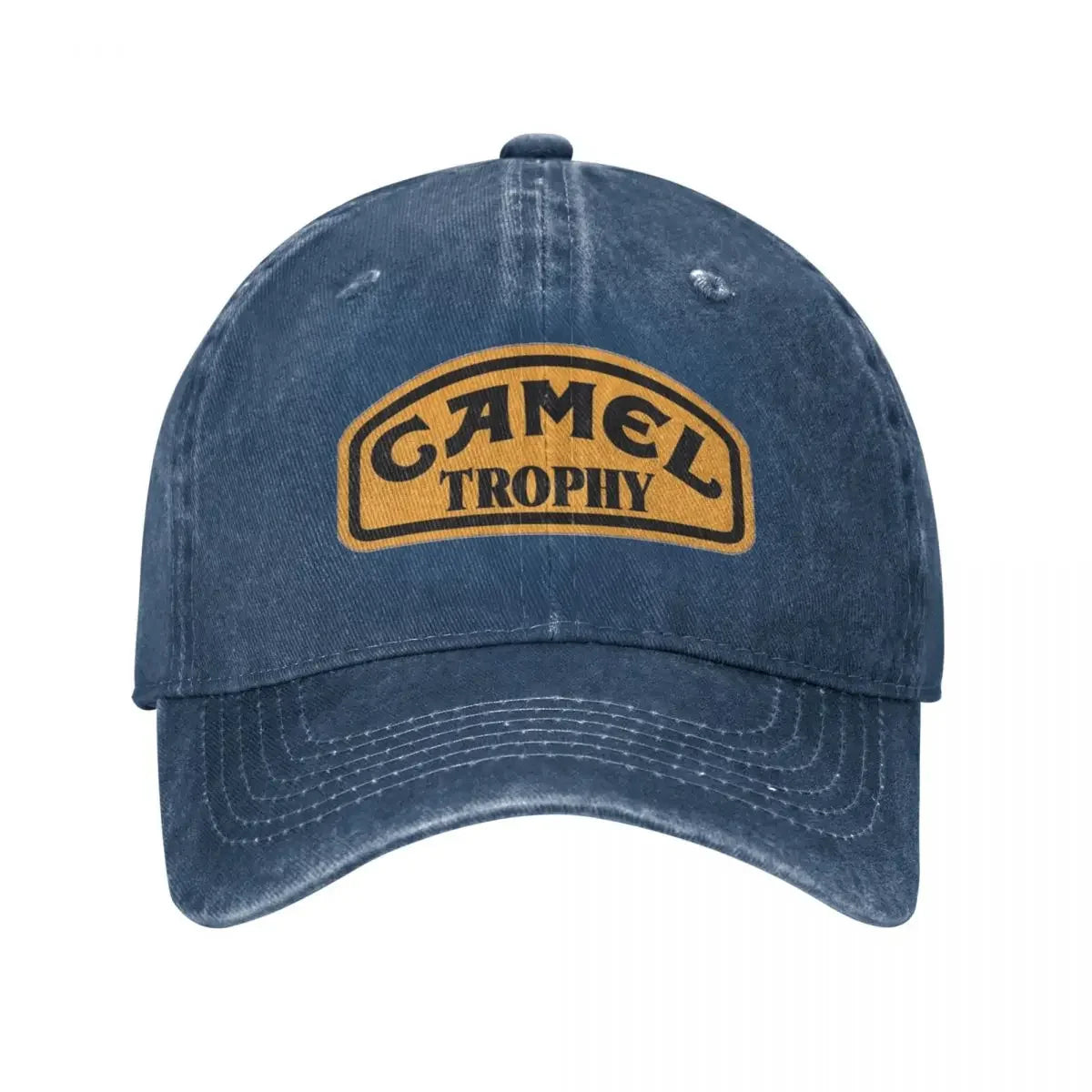 Camel Trophy Classic Logo Baseball Cap Vintage Distressed Denim Washed Snapback Cap Outdoor Travel Unstructured Soft Caps Hat