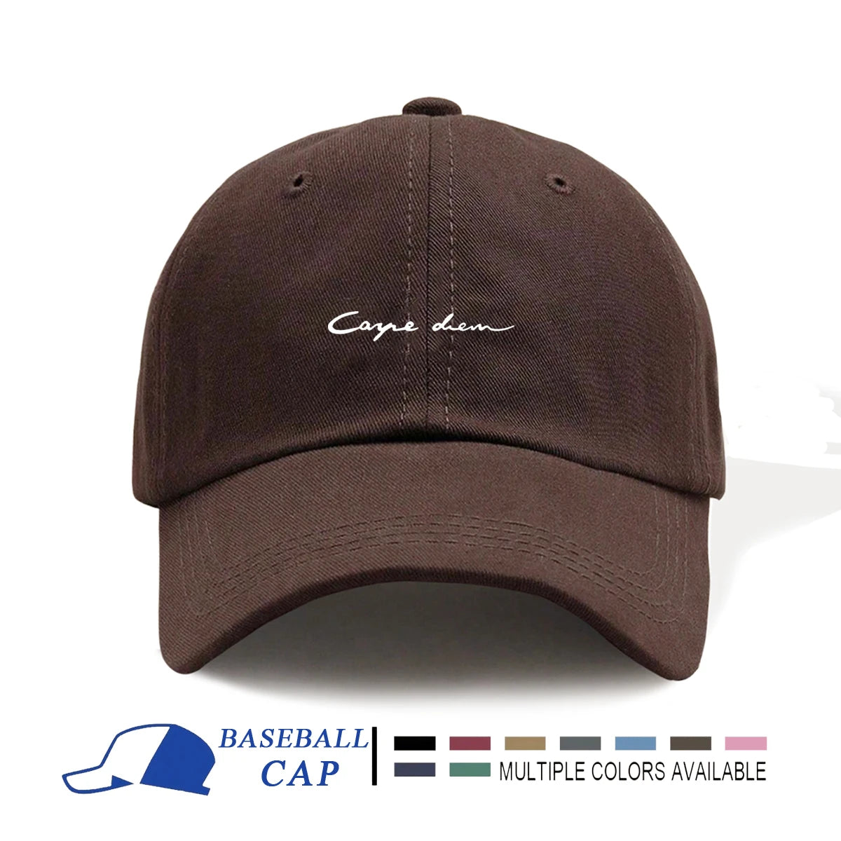 1pc Men's Minimalist Casual Adjustable Baseball Cap With Printed Letter Design Suitable For Daily Wear