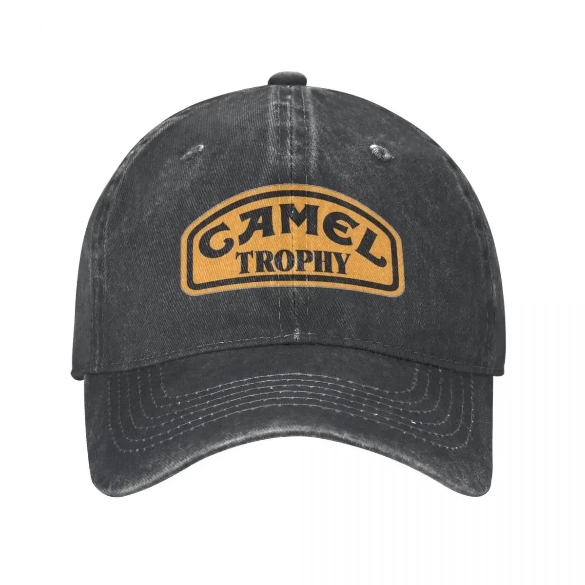 Camel Trophy Classic Logo Baseball Cap Vintage Distressed Denim Washed Snapback Cap Outdoor Travel Unstructured Soft Caps Hat