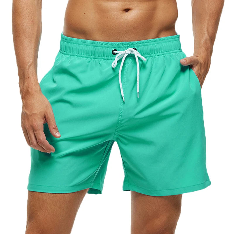 Escatch Brand Summer Swimming Shorts Men Fashion Sport Breathable Elastic Waist Mesh Liner With Pocket Bermudas Masculina Shorts