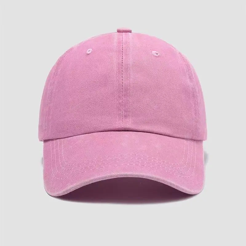 Solid color minimalist baseball cap suitable for men and women, adjustable hood circumference, travel equipment