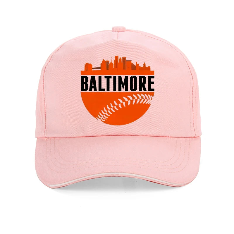 The classic BALTIMORE Skyline baseball cap is suitable for both men and women for running, exercise, and outdoor activities hat