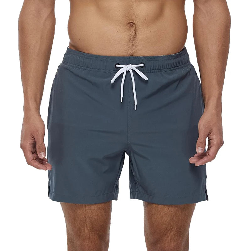 Escatch Brand Summer Swimming Shorts Men Fashion Sport Breathable Elastic Waist Mesh Liner With Pocket Bermudas Masculina Shorts