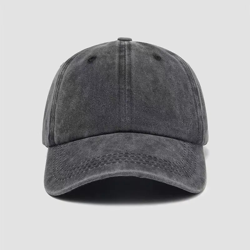 Solid color minimalist baseball cap suitable for men and women, adjustable hood circumference, travel equipment