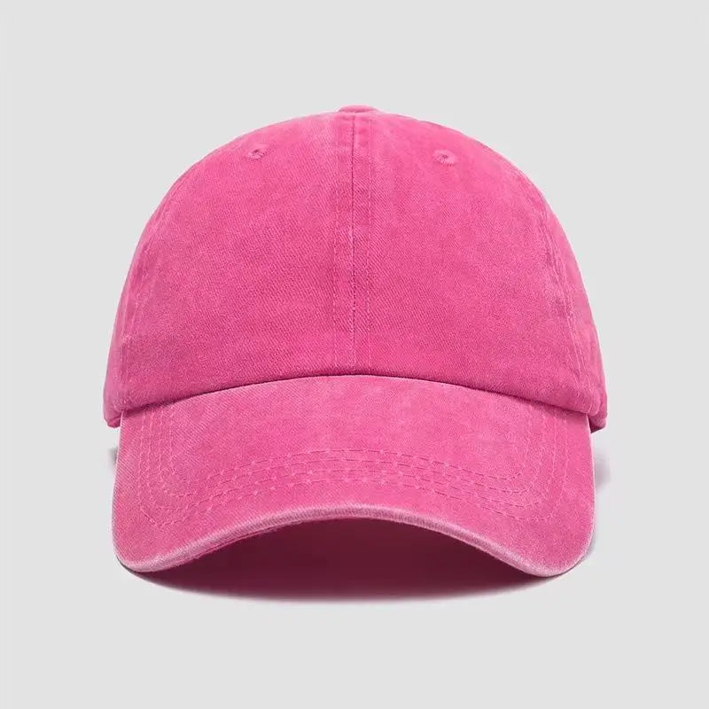 Solid color minimalist baseball cap suitable for men and women, adjustable hood circumference, travel equipment