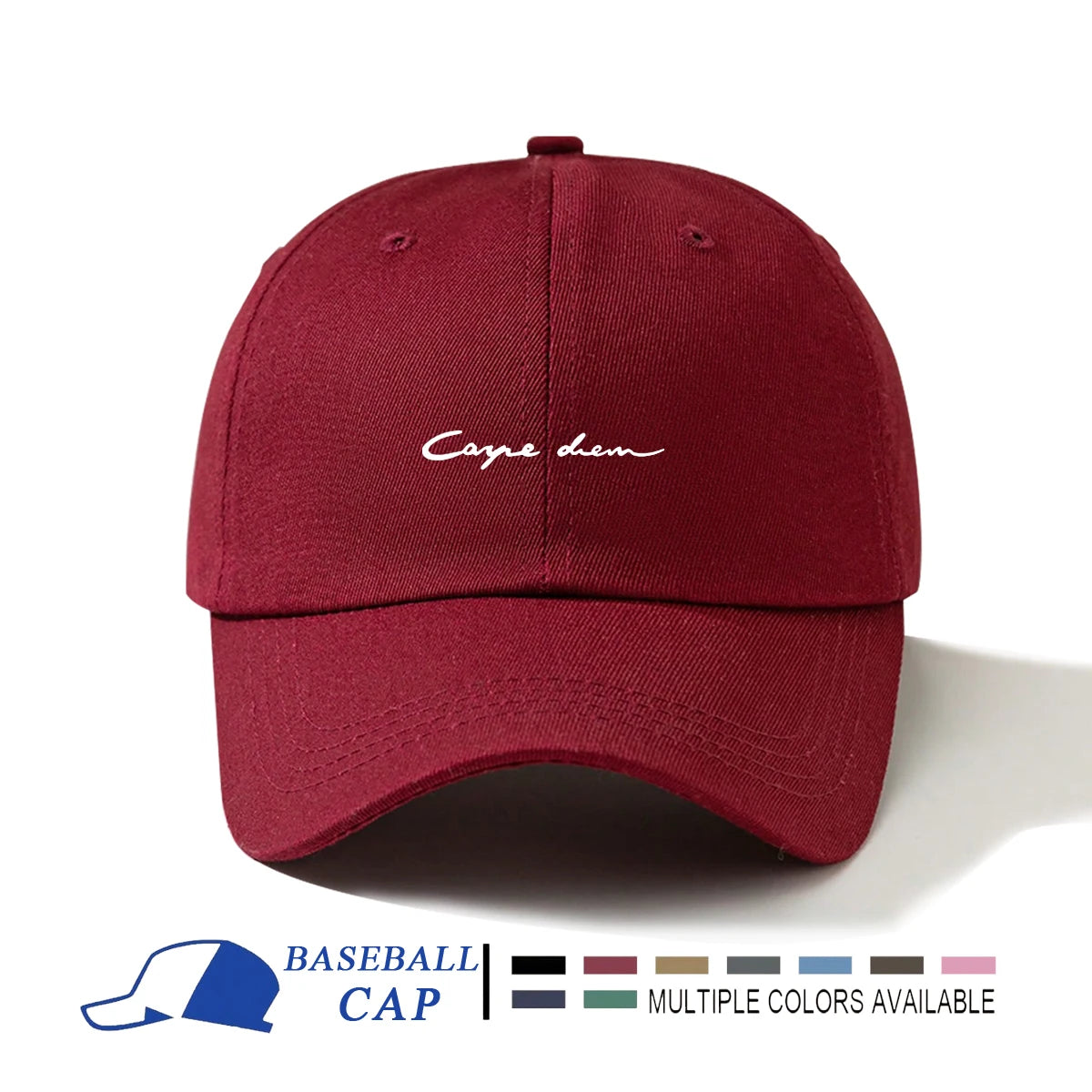 1pc Men's Minimalist Casual Adjustable Baseball Cap With Printed Letter Design Suitable For Daily Wear