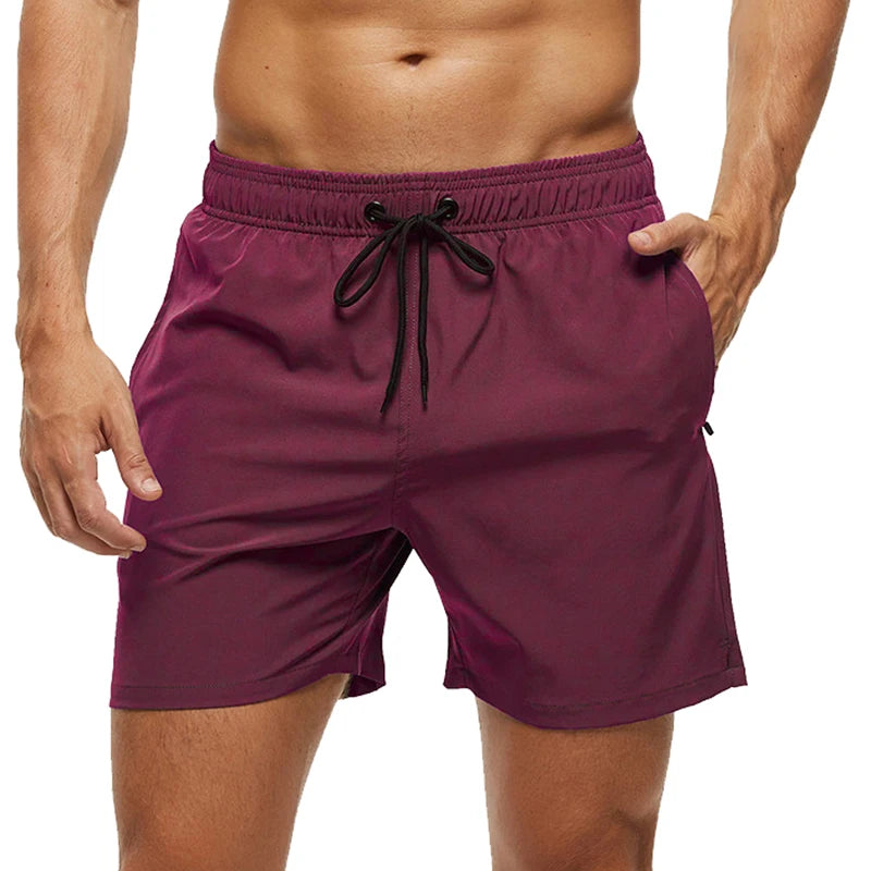 Escatch Brand Summer Swimming Shorts Men Fashion Sport Breathable Elastic Waist Mesh Liner With Pocket Bermudas Masculina Shorts
