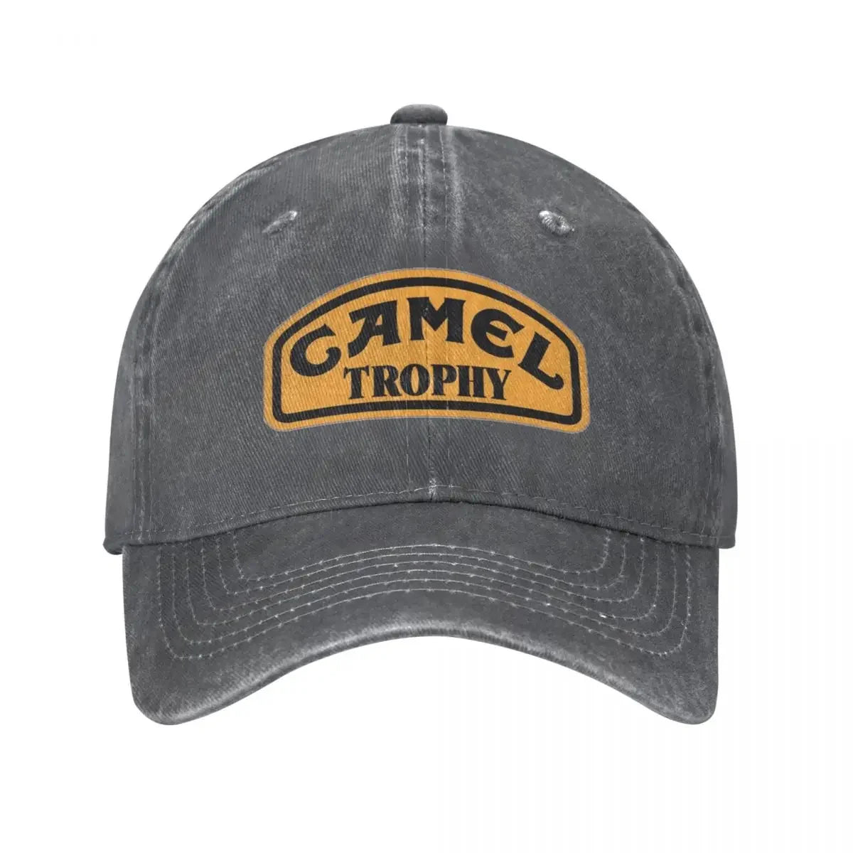Camel Trophy Classic Logo Baseball Cap Vintage Distressed Denim Washed Snapback Cap Outdoor Travel Unstructured Soft Caps Hat