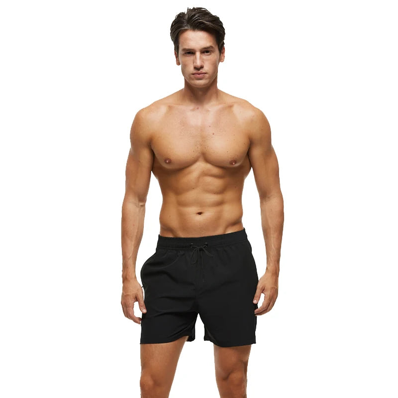Escatch Brand Summer Swimming Shorts Men Fashion Sport Breathable Elastic Waist Mesh Liner With Pocket Bermudas Masculina Shorts