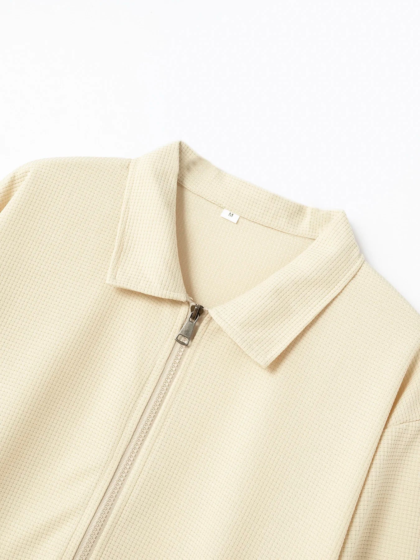 Men's Slim Fit Cardigan Jacket with Zipper Pocket Long Sleeved Sportswear Elegant Two-Piece Set with Long Pants