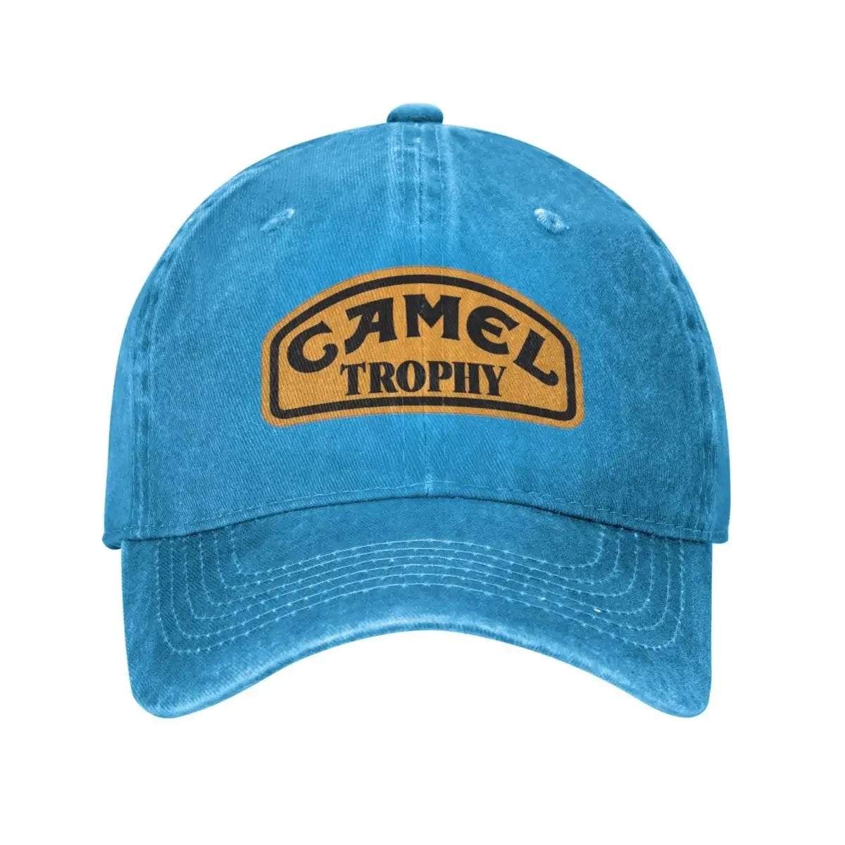 Camel Trophy Classic Logo Baseball Cap Vintage Distressed Denim Washed Snapback Cap Outdoor Travel Unstructured Soft Caps Hat