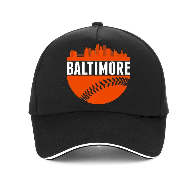 The classic BALTIMORE Skyline baseball cap is suitable for both men and women for running, exercise, and outdoor activities hat
