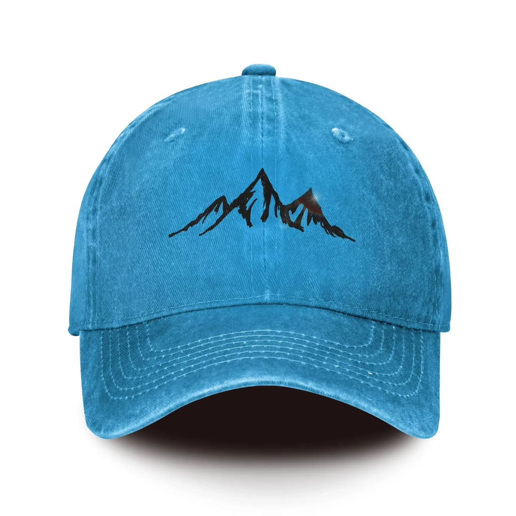 Mountain Baseball Hats Soft Men Cotton Ball Cap Minimalist Style Outdoor Sport Daily Women Casquette